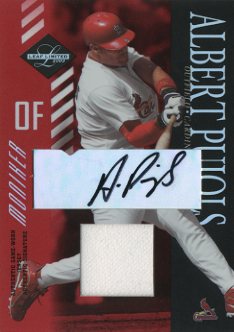 2003 Leaf Limited Moniker Jersey #9 Albert Pujols H/10