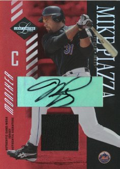 2003 Leaf Limited Moniker Jersey #131 Mike Piazza Mets A/2