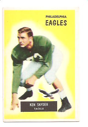 1955 Bowman #63 Kenneth Snyder