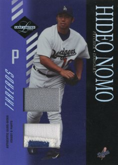 2003 Leaf Limited Threads Double Prime #14 H.Nomo Dgr Jsy-Pants/10