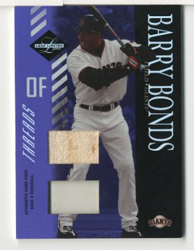 2003 Leaf Limited Threads Double Prime #54 Barry Bonds H Ball-Base/10