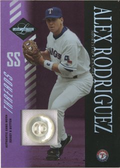2003 Leaf Limited Threads Button #132 Alex Rodriguez Rgr H