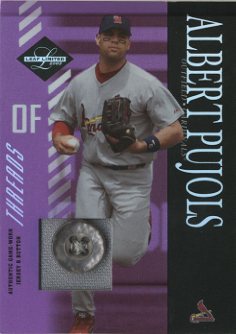 2003 Leaf Limited Threads Button #139 Albert Pujols A