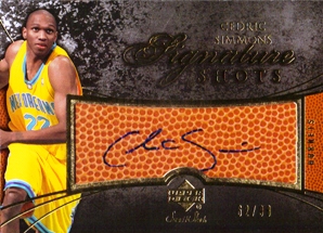 2007-08 Sweet Shot Signature Shots #CS Cedric Simmons/98