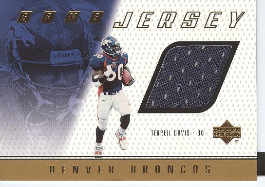 1999 Upper Deck Game Jersey #TD Terrell Davis H/R