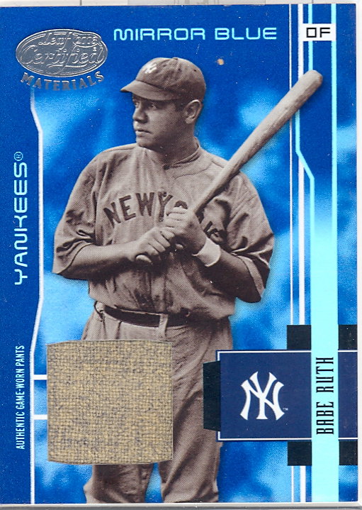 2003 Leaf Certified Materials Mirror Blue Materials #201 Babe Ruth RET Pants/10