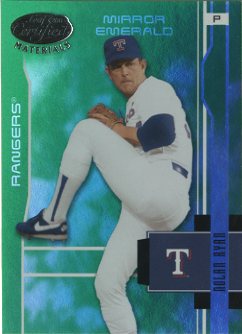 2003 Leaf Certified Materials Mirror Emerald #191 Nolan Ryan Rgr
