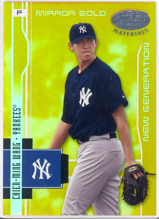 2003 Leaf Certified Materials Mirror Gold #211 Chien-Ming Wang NG