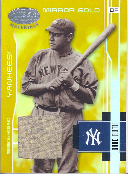 2003 Leaf Certified Materials Mirror Gold Materials #201 Babe Ruth RET Pants/5