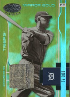 2003 Leaf Certified Materials Mirror Gold Materials #204 Ty Cobb RET Pants/5