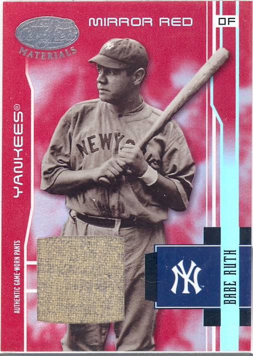 2003 Leaf Certified Materials Mirror Red Materials #201 Babe Ruth RET Pants/15