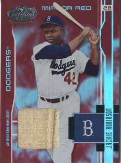 2003 Leaf Certified Materials Mirror Red Materials #203 Jackie Robinson RET Jsy/15
