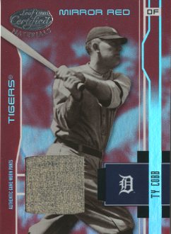 2003 Leaf Certified Materials Mirror Red Materials #204 Ty Cobb RET Pants/15