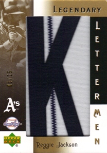 2007 Sweet Spot Classic Legendary Lettermen #LL38K Reggie Jackson K/25