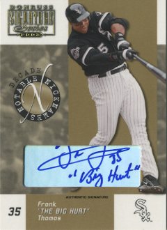 2003 Donruss Signature Notable Nicknames Autographs Decade #9 Frank Thomas
