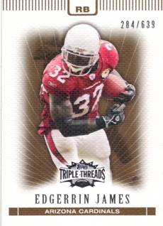 2007 Topps Triple Threads Sepia #42 Edgerrin James