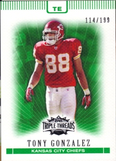 2007 Topps Triple Threads Emerald #75 Tony Gonzalez