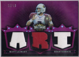 2007 Topps Triple Threads Relic Prime Red #82 Matt Leinart