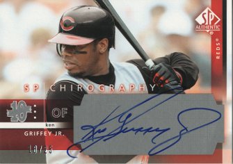 2003 SP Authentic Chirography Silver #GJ Ken Griffey Jr./25