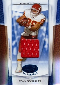 2007 Leaf Certified Materials Mirror Blue Materials #142 Tony Gonzalez