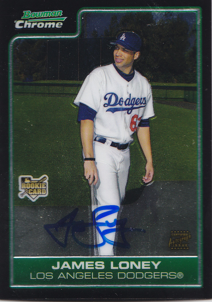 2006 Bowman Chrome #224 James Loney AU (RC)