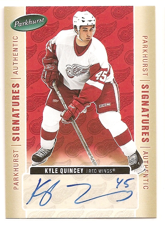 2005-06 Parkhurst Signatures #KQ Kyle Quincey