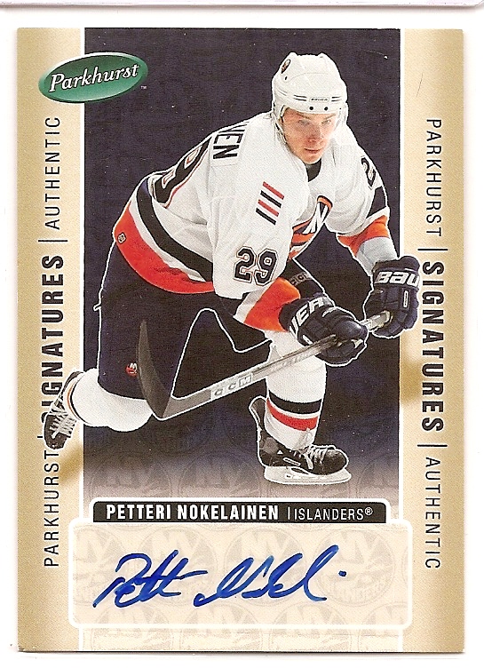 2005-06 Parkhurst Signatures #PN Petteri Nokelainen