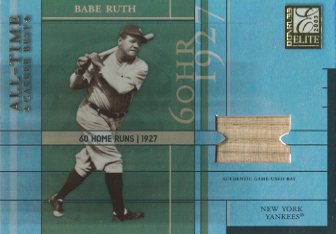 2003 Donruss Elite All-Time Career Best Materials #1 Babe Ruth Bat/25