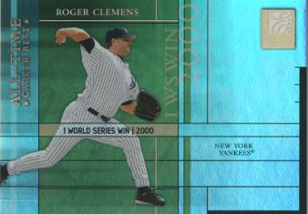 2003 Donruss Elite All-Time Career Best Parallel #43 Roger Clemens/1