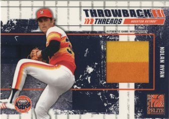 2003 Donruss Elite Throwback Threads Prime #81 Nolan Ryan Astros