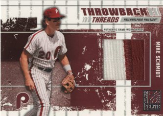 2003 Donruss Elite Throwback Threads Prime #83 Mike Schmidt