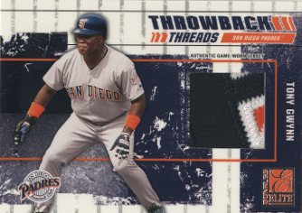2003 Donruss Elite Throwback Threads Prime #87 Tony Gwynn