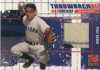 2003 Donruss Elite Throwback Threads Prime #88 Yogi Berra