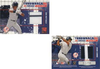 2003 Donruss Elite Throwback Threads Prime #93 Don Mattingly/Jason Giambi
