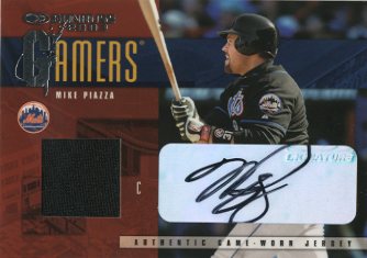 2003 Donruss Gamers Autographs #3 Mike Piazza/5