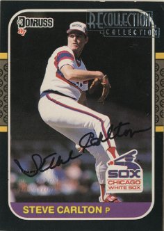 2003 Donruss Recollection Autographs #42 Steve Carlton 87/2