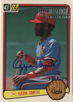 2003 Donruss Recollection Autographs #260 Ozzie Smith 83/4