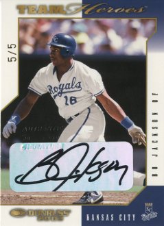 2003 Donruss Team Heroes Autographs #241 Bo Jackson/5