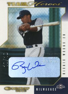 2003 Donruss Team Heroes Autographs #541 Rickie Weeks/10