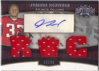 2006 Topps Triple Threads #109 Jerious Norwood JSY AU RC