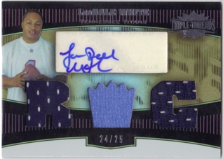 2006 Topps Triple Threads Gold #133 LenDale White JSY AU