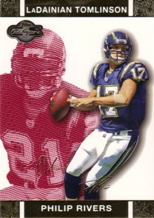 2007 Topps Co-Signers Changing Faces Gold Red #6A Philip Rivers/LaDainian Tomlinson
