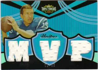 2006 Topps Triple Threads Relic Sapphire #TTR51 Johnny Unitas