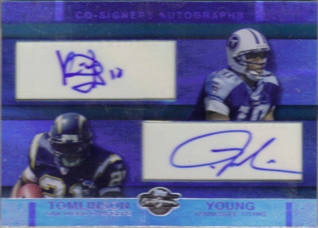 2007 Topps Co-Signers Co-Signer Autographs Holosilver #YT Vince Young/LaDainian Tomlinson