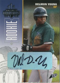 2003 Donruss Champions Autographs #306 Delmon Young/25