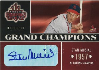 2003 Donruss Champions Grand Champions Autographs #1 Stan Musial/10