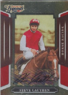 2008 Donruss Sports Legends Signatures Mirror Red #106 Steve Cauthen/1236