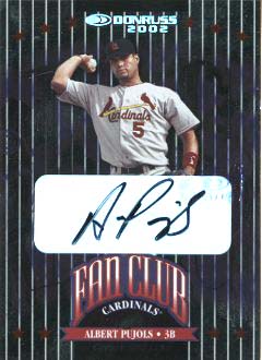 2002 Donruss Autographs #220 Albert Pujols FC/200