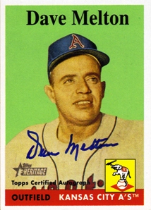 2007 Topps Heritage Real One Autographs #DM Dave Melton