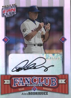 2002 Donruss Best of Fan Club Autographs #261 Alex Rodriguez FC/25